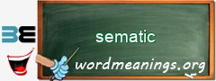 WordMeaning blackboard for sematic